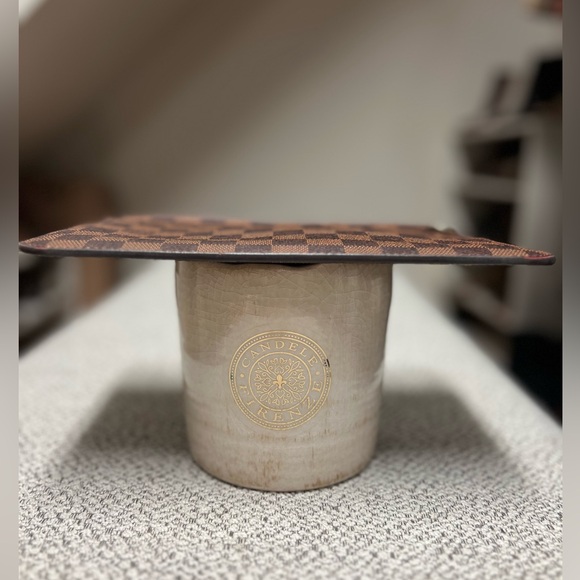 Never been used LV Monogram Neverfull MM Pochette in Damiere w/ gold hardware - Picture 4 of 6